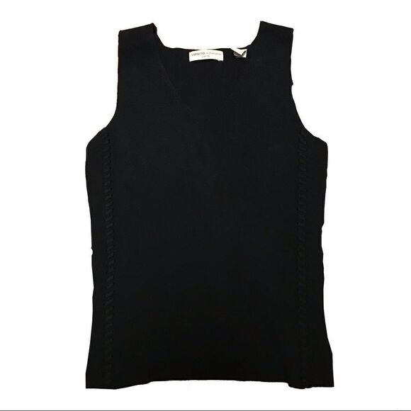 Valerie Stevens Petite Black Tank Medium - Picture 1 of 8
